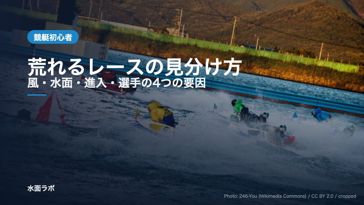 水しぶきを上げて競り合う競艇のボート